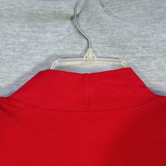LANDS’ END Christmas Holiday Valentines Soft Snuggly Warm Cotton Mock-Neck Top - Picture 4 of 13